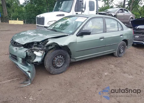 2004 Honda Civic Vp from USA, damaged, VIN 1HGES16384L006612